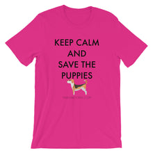 Short-Sleeve Unisex T-Shirt - Save The Puppies Black