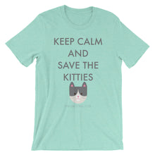 Short-Sleeve Unisex T-Shirt - Save the Kitties Grey