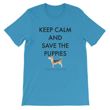 Short-Sleeve Unisex T-Shirt - Save The Puppies Black