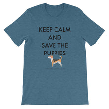 Short-Sleeve Unisex T-Shirt - Save The Puppies Black
