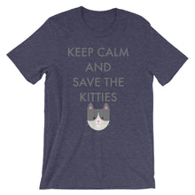 Short-Sleeve Unisex T-Shirt - Save the Kitties Grey