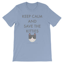Short-Sleeve Unisex T-Shirt - Save the Kitties Grey