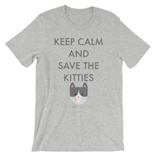 Short-Sleeve Unisex T-Shirt - Save the Kitties Grey