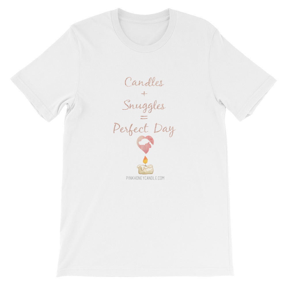Short-Sleeve Unisex T-Shirt - Candles and Snuggles