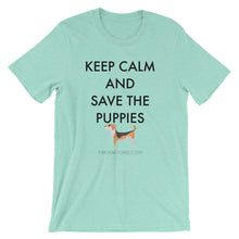 Short-Sleeve Unisex T-Shirt - Save The Puppies Black