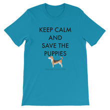 Short-Sleeve Unisex T-Shirt - Save The Puppies Black