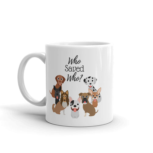 Who Saved Who Puppy (c) Mug