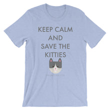 Short-Sleeve Unisex T-Shirt - Save the Kitties Grey
