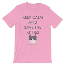 Short-Sleeve Unisex T-Shirt - Save the Kitties Grey