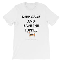 Short-Sleeve Unisex T-Shirt - Save The Puppies Black