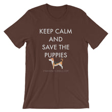 Short-Sleeve Unisex T-Shirt - Save The Puppies White