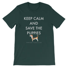 Short-Sleeve Unisex T-Shirt - Save The Puppies White