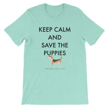Short-Sleeve Unisex T-Shirt - Save The Puppies Black