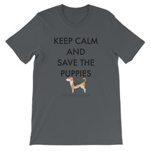 Short-Sleeve Unisex T-Shirt - Save The Puppies Black