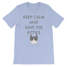 Short-Sleeve Unisex T-Shirt - Save the Kitties Grey