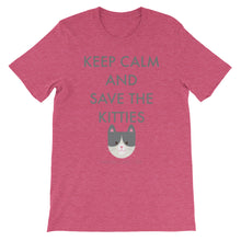 Short-Sleeve Unisex T-Shirt - Save the Kitties Grey