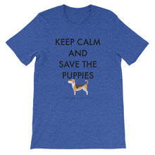Short-Sleeve Unisex T-Shirt - Save The Puppies Black