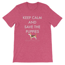 Short-Sleeve Unisex T-Shirt - Save The Puppies White